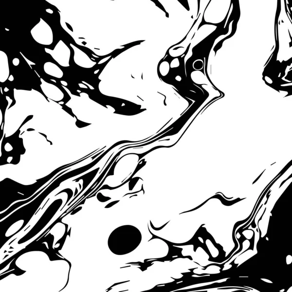 Grunge Textur Abstrakter Schwarzweißer Hintergrund Vektorillustration — Stockvektor