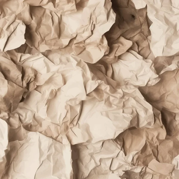Texture Papier Froissé Résumé Papier Fond Texture Réaliste Papier Illustration — Image vectorielle