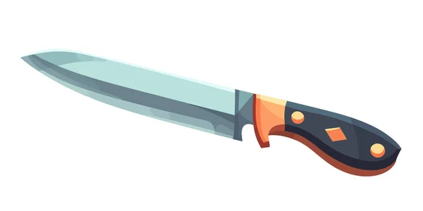 Couteau Design Plat Icône Couteau Coloré Sur Fond Blanc Illustration — Image vectorielle