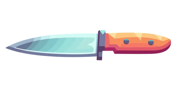 Нож Плоском Дизайне Цветной Значок Ножа Белом Фоне Векторная Иллюстрация — стоковый вектор