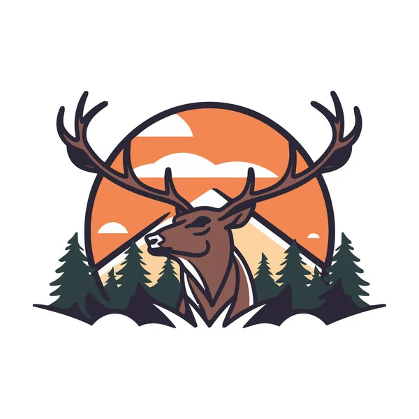 Antler Hunting Design Inspiration Stock Illustration - Download Image Now -  Deer, Antler, Head - iStock