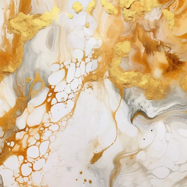 Marmor Mit Gold Abstrakter Strukturierter Hintergrund Attrappe Der Luxuskarte Vektorillustration — Stockvektor