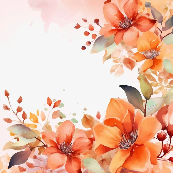 Fond Floral Beau Fond Avec Nombreuses Fleurs Différentes — Image vectorielle