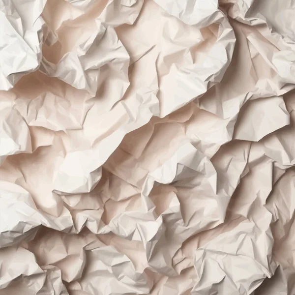 Buruşmuş Kağıt Dokusu Soyut Kağıt Arkaplanı Gerçekçi Kağıt Dokusu Vektör — Stok Vektör