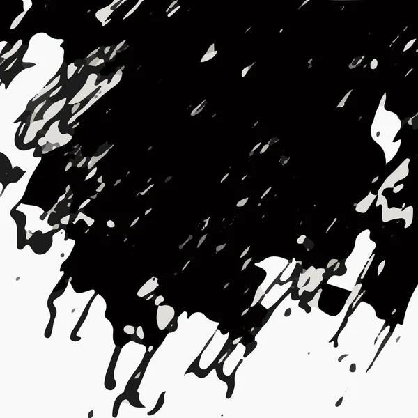 Fondo Grunge Salpicaduras Grunge Negro Abstracto Ilustración Vectorial — Vector de stock