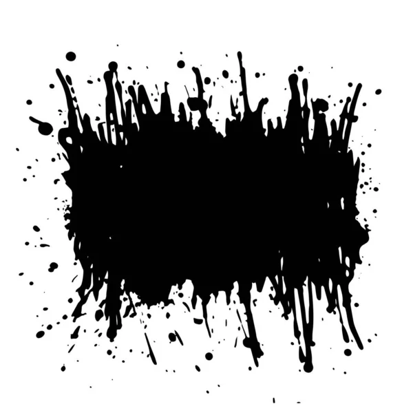 Grunge Achtergrond Abstracte Zwarte Grunge Spatten Vectorillustratie — Stockvector