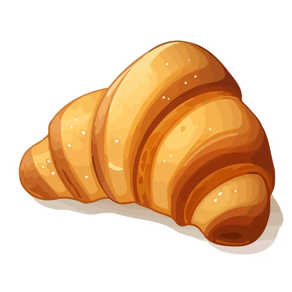 Croissant Image Nettes Bild Von Einem Isolierten Croissant Vektorillustration Generierte — Stockvektor