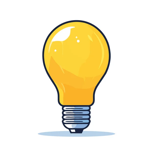 電球のアイコンが設定されます 孤立電球の可愛いイメージ — ストックベクタ