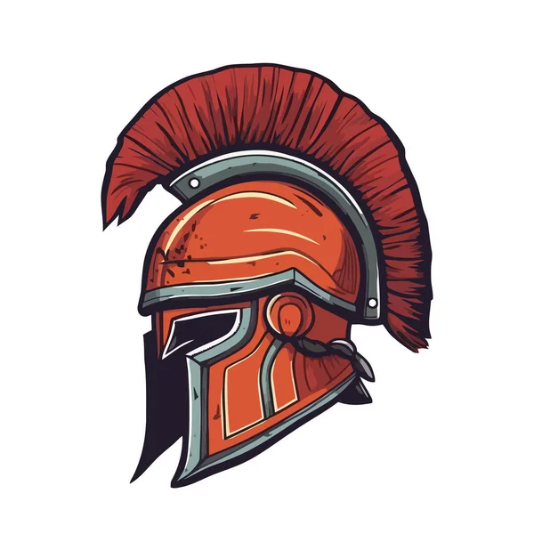 stock vector Knight warrior helmet. Armor of soldier or gladiator. Vector illustration. Generated AI
