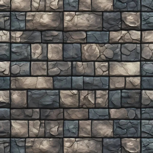 石積みの壁 古い石造りの壁の質感 ベクトルイラスト 生成Ai — ストックベクタ