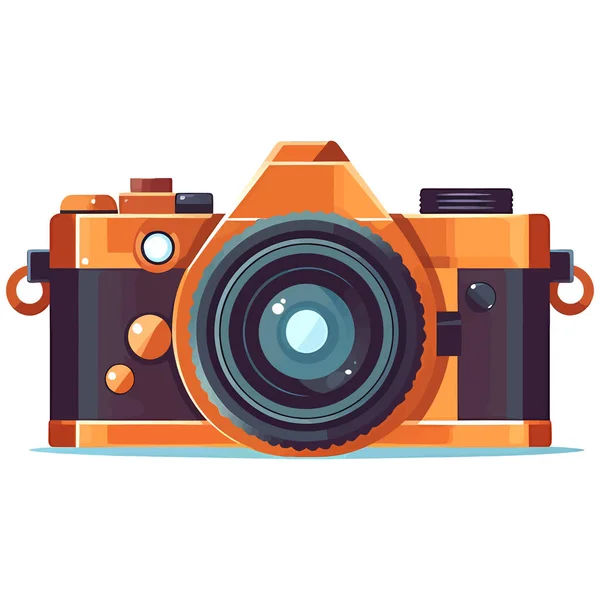 Значок Логотипа Камеры Иконка Камеры Плоском Стиле Изображение Камеры Изолировано — стоковый вектор