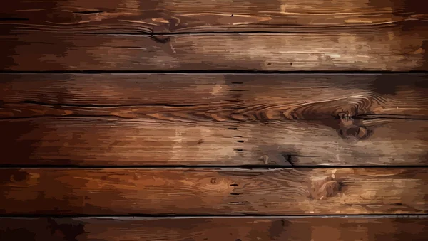 Holzuntergrund Dunkle Holzstruktur Holztafeln Vektorillustration Generierte — Stockvektor