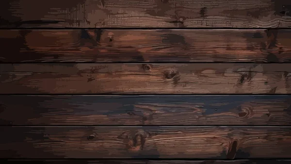 木製の背景 暗い木の質感 木製パネル ベクトルイラスト 生成Ai — ストックベクタ