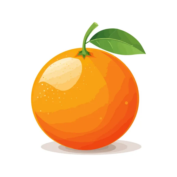 Icono Naranja Imagen Naranja Aislada Naranja Diseño Plano Ilustración Vectorial — Archivo Imágenes Vectoriales