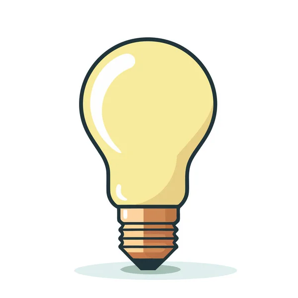 Lightbulb Icon Cute Image Isolated Lightbulb Vector Illustration Generated — Stock Vector