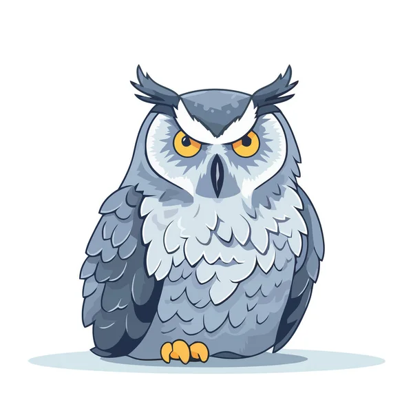 Owl Image Image Cute Owl Isolated White Vector Illustration Generated — Stock Vector