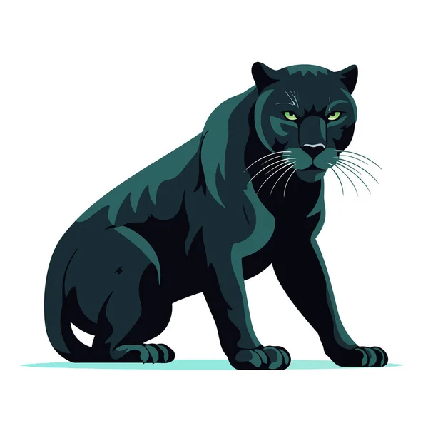 Panther Logo Ontwerp Abstracte Tekening Panter Leuke Panter Geïsoleerd Vectorillustratie — Stockvector