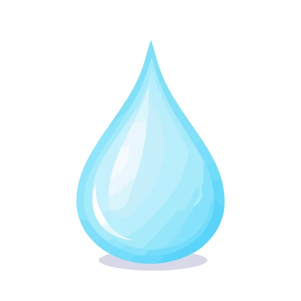 Значок Логотипом Изображение Голубой Жидкости Выделенной Белом Векторная Иллюстрация — стоковый вектор