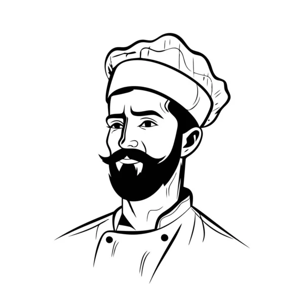 Σχεδιασμός Λογότυπου Σεφ Αφηρημένη Σχέδιο Σεφ Μάγειρας Αρτοποιός Εικονίδιο Λογότυπο — Διανυσματικό Αρχείο
