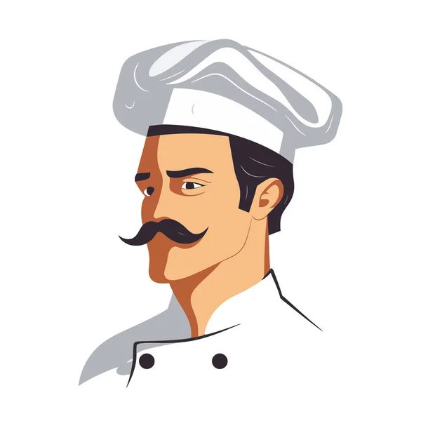 Projeto Logotipo Chef Abstrato Desenho Chef Cozinheiro Padeiro Logotipo Ícone —  Vetores de Stock