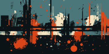 Grunge doku arka planı. Soyut el çizimi renkli arka plan. Vektör illüstrasyonu.