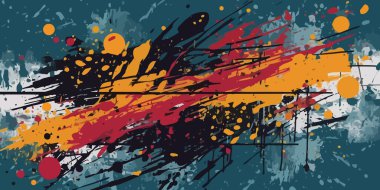 Grunge doku arka planı. Soyut el çizimi renkli arka plan. Vektör illüstrasyonu.