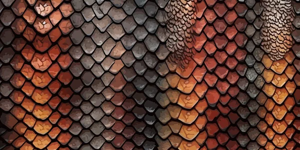 Schlangenhaut Textur Hintergrund Farbiger Schlangenhaut Print Eleganter Trendiger Hintergrund Vektorillustration — Stockvektor