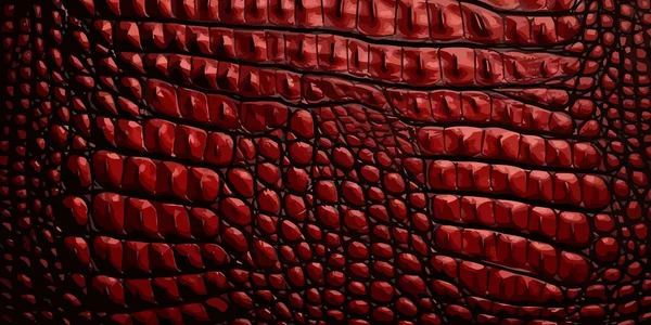 Alligatorhaut Textur Hintergrund Krokodilleder Print Eleganter Trendiger Hintergrund Vektorillustration — Stockvektor