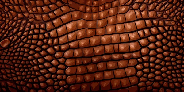 Alligator Texture Peau Fond Impression Peau Crocodile Élégant Fond Mode — Image vectorielle
