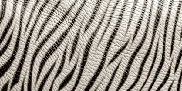 Couro Tigre Bengala Branco Textura Couro Fundo Textura Pele Tigre —  Vetores de Stock