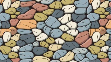 Taş işçiliği duvarı. Eski taş duvar dokusu. Vektör illüstrasyonu.