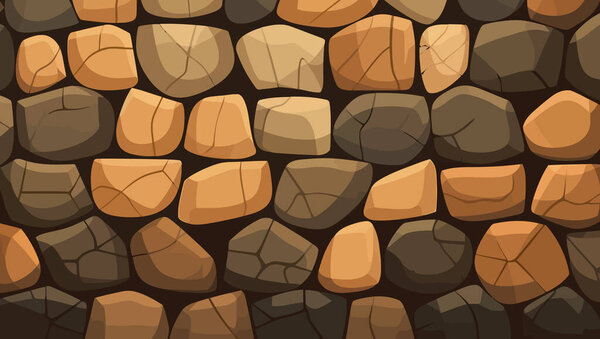 Stonework wall. Texture of old stonework wall. Vector illustration.