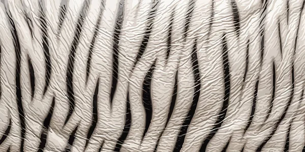 ホワイトベンガルタイガーレザー レザーテクスチャの背景 白虎肌のテクスチャー ベクトルイラスト — ストックベクタ