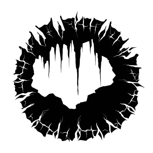 Fondo Grunge Salpicaduras Grunge Negro Abstracto Ilustración Vectorial — Vector de stock