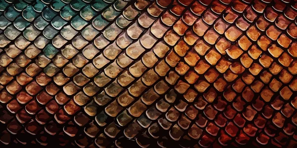Фон Текстуры Змеиной Кожи Цветной Отпечаток Кожи Змеи Элегантный Модный — стоковый вектор