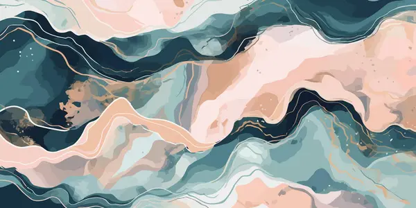 美しい水彩の背景 抽象的なカラフルな水彩画 ベクトルイラスト — ストックベクタ