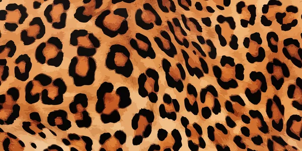 Leopardenleder Leder Textur Hintergrund Textur Der Leopardenhaut Vektorillustration — Stockvektor