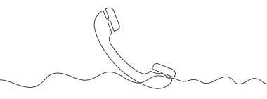 Cep telefonunun sürekli düzenlenebilir çizimi. Bir çizgi arkaplan çiziyor. Vektör çizimi. Tek çizgi güneş şapkası simgesi.