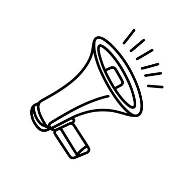 El yapımı megafon duyuruları, iletişimi ve bilgi paylaşımını temsil eder