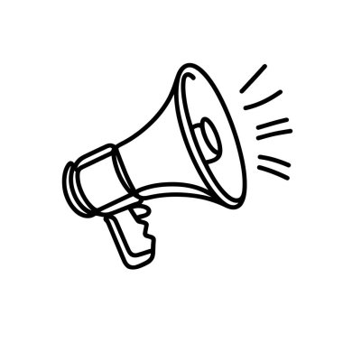 El yapımı megafon duyuruları, iletişimi ve bilgi paylaşımını temsil eder