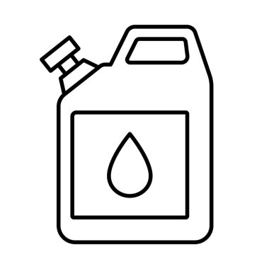 Kutu simgesi. Düzenlenebilir felç. Tüp ya da yakıt ikonu. Kutu sembolü. Vektör illüstrasyonu