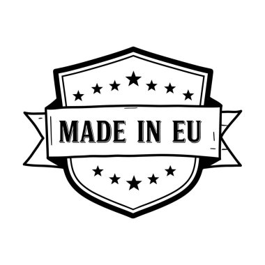 AB simgesinden yapılmış. Siyah ve beyaz grunge simgesi, 