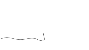 Bir kelebeğin tek çizgi çiziminin animasyonu. Bir kelebeğin sürekli hareket halinde olması. Tek satırlı kesintisiz video.