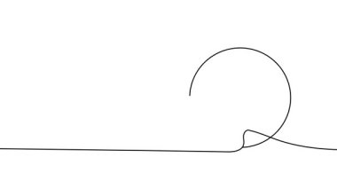 Hedefin tek bir çizgi çiziminin animasyonu. Hedefin sürekli dış hatları. Tek satırlı kesintisiz video.