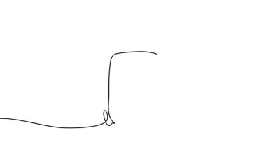 Bir çizgi seyahat bavulu animasyon çiziyor. Sürekli bavul hareketi. Bir satırlık kesintisiz video