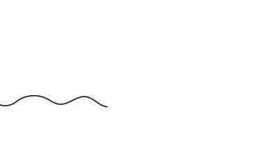 9 sayısının tek bir çizgi çiziminin animasyonu. 9 sayısının sürekli kontur hareketi. Tek satırlı kesintisiz video.