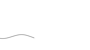 Bir Noel oyuncağının tek çizgi çiziminin animasyonu. Yılbaşı oyuncaklarının sürekli hareket halindeler. Tek satırlı kesintisiz video.