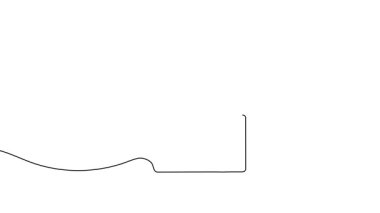 Bir evin tek çizgi çiziminin animasyonu. Bir evin sürekli dış hatları. Tek satırlı kesintisiz video.