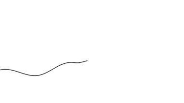 Renkli bir lokasyon iğnesinin tek çizgi çiziminin animasyonu. Bir konum belirleme simgesinin sürekli kontur hareketi. Bir satır ve renk doldurmalı kesintisiz video.