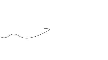 Bir patlıcanın tek çizgi çiziminin canlandırması. Patlıcanların sürekli hareket halindeler. Tek satırlı kesintisiz video.